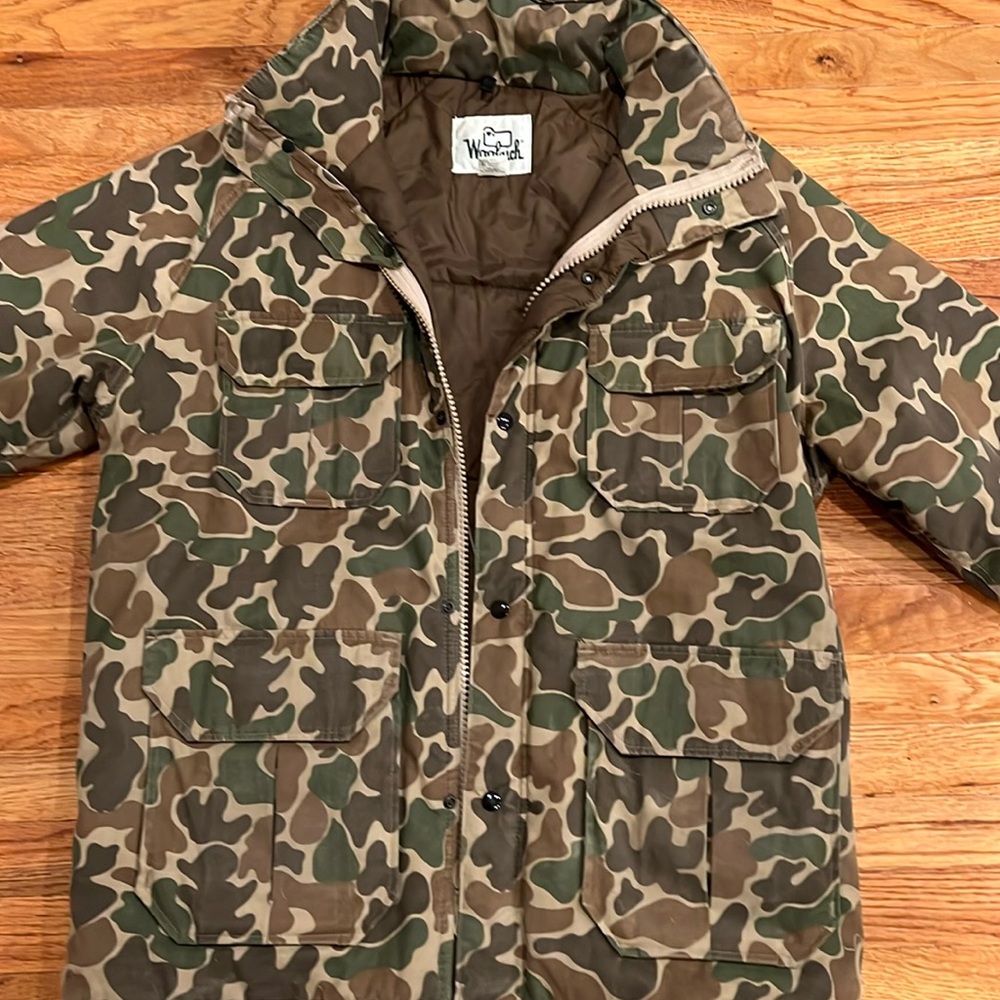 Vintage Woolrich Camo Men's Hunting Zipper Jacket Large USA